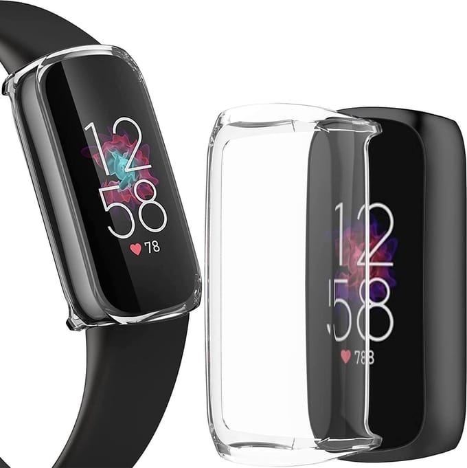 Screenprotector + Hoesje geschikt voor FitBit Luxe - Transparant