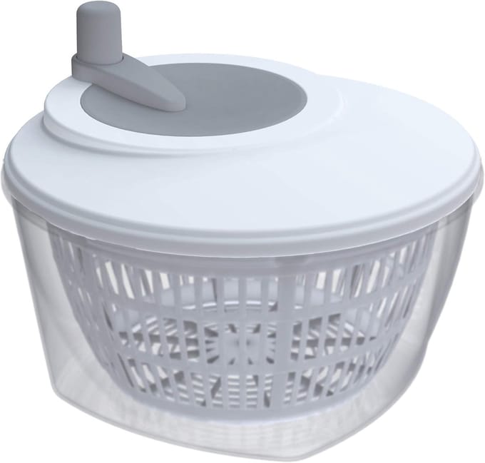 Grote Salade Centrifuge Kunststof Wit 24 CM