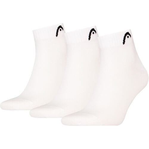 HEAD Quartersokken Training 3-pack Wit-39/42