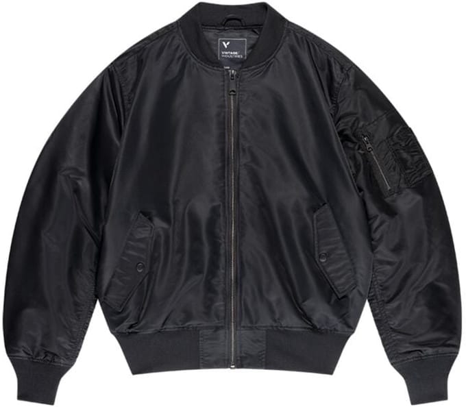 Vintage Industries CARTER MA1 JACKET Heren Winterjas - zwart - M