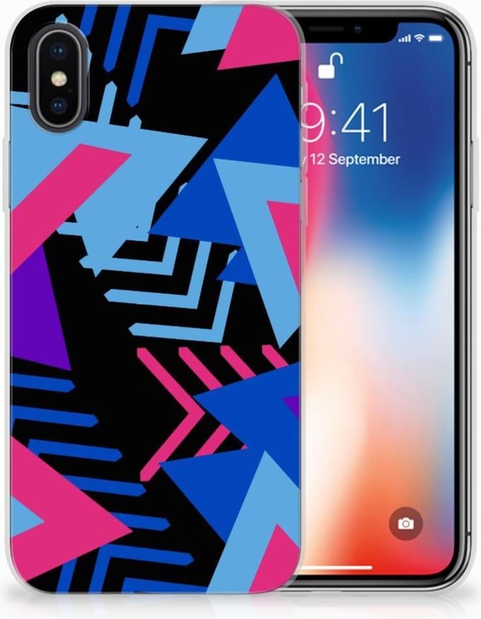 Apple iPhone X | Xs TPU Hoesje Funky Triangle