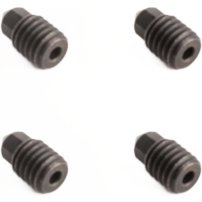 4 STUKS 3D Printer Nozzle 0,4 mm 1,75 Gehard Staal Hittebestendig Printer Extruder Nozzle gray
