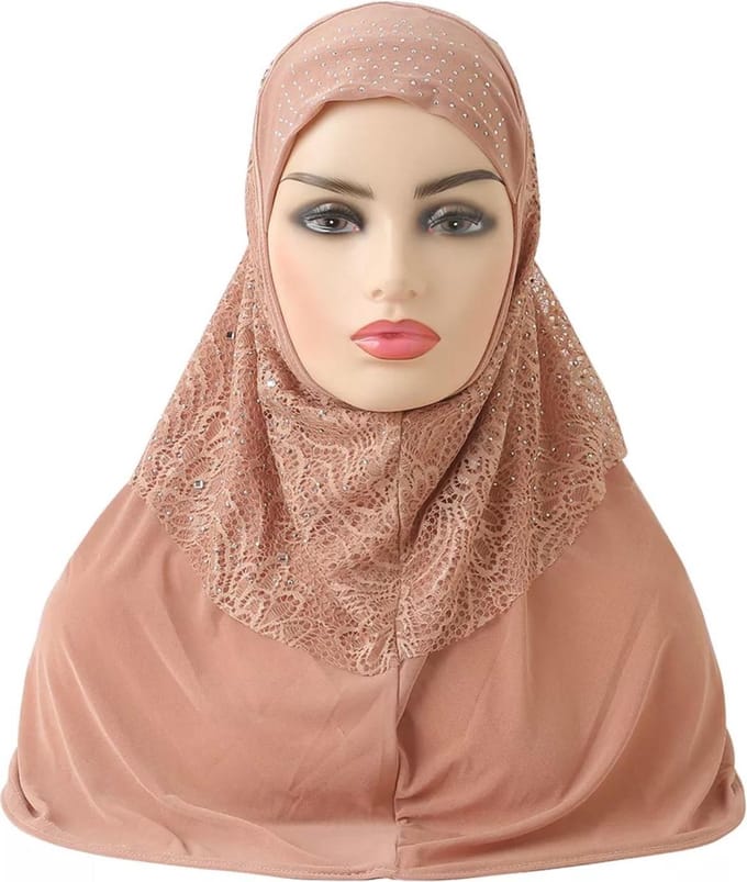 Elegant kameel Hoofddoek, mooie hijab
