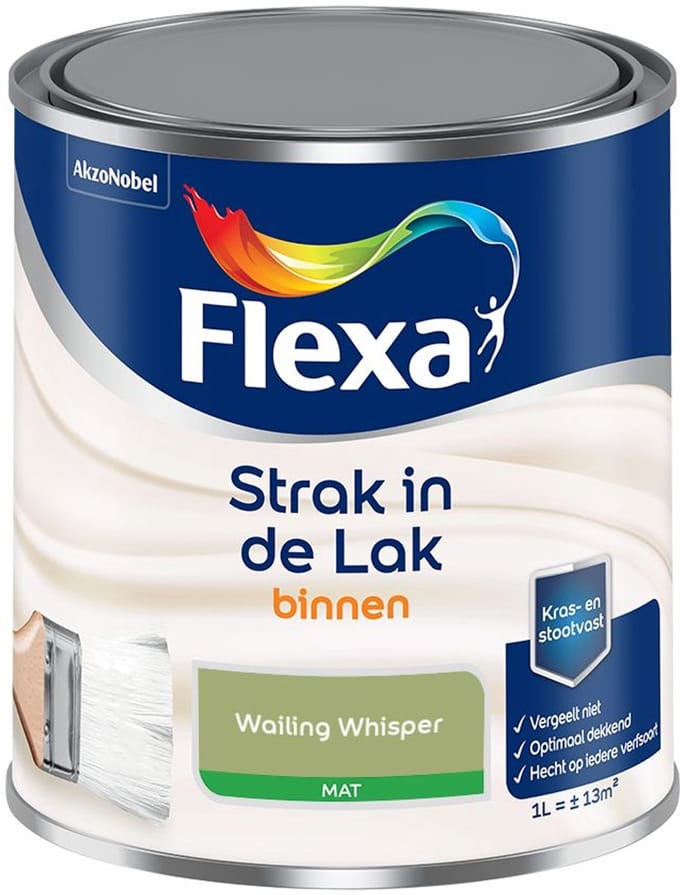 Flexa - Strak In De Lak Binnenlak Mat - Wailing Whisper - Mengverf - 1 L