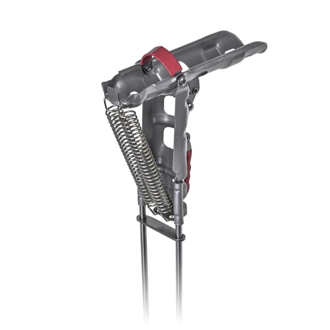 Automatische dubbele veerhoekstok Vishengelbeugel Standaard hengelhouder 453 g zilver
