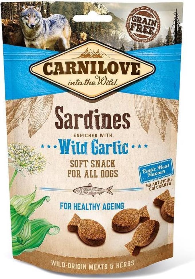 Carnilove Soft Snack Sardines - Graanvrij, Halfnatte Hondensnack - 200g