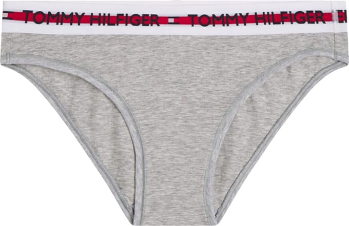 Tommy Hilfiger dames Nature Tech bikini slip (1-pack) - grijs melange Mid Grey Heather