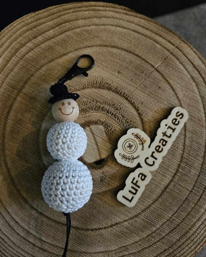 Sleutelhanger Gelukspoppetje Sneeuwpop