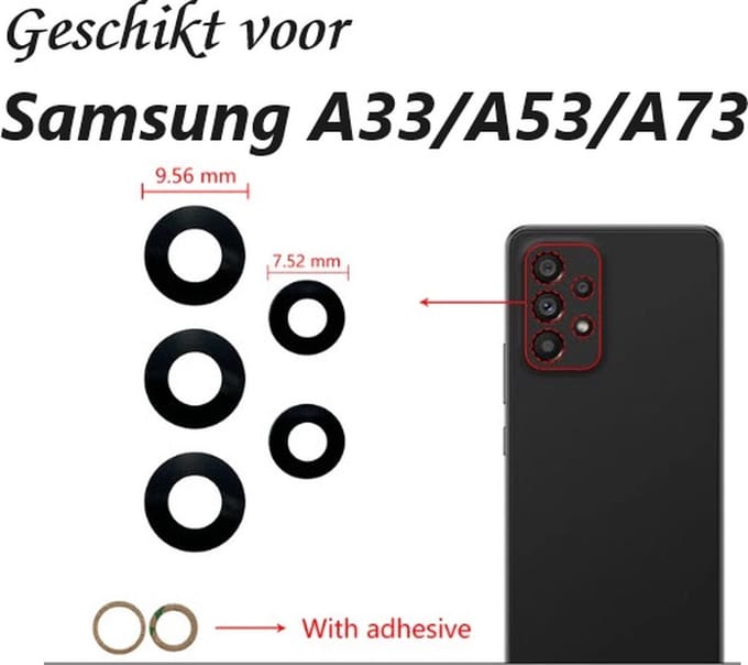 Samsung Galaxy A33 A53 A73 Camera Lens
