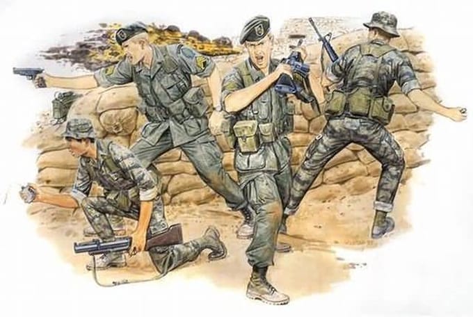 Dragon Modelbouwpakket Militaire voertuigen - 3309 Green Berets Plastic - 1:35 - Modelbouw