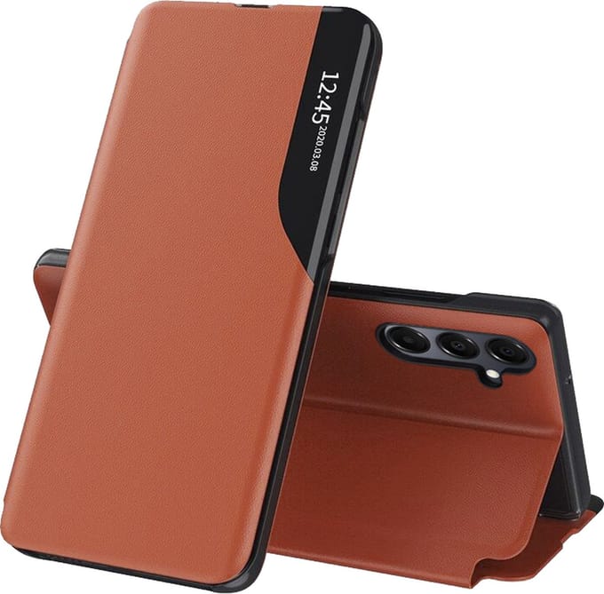 Hoesje geschikt voor Samsung Galaxy A16 - Techsuit eFold Book Case - Oranje