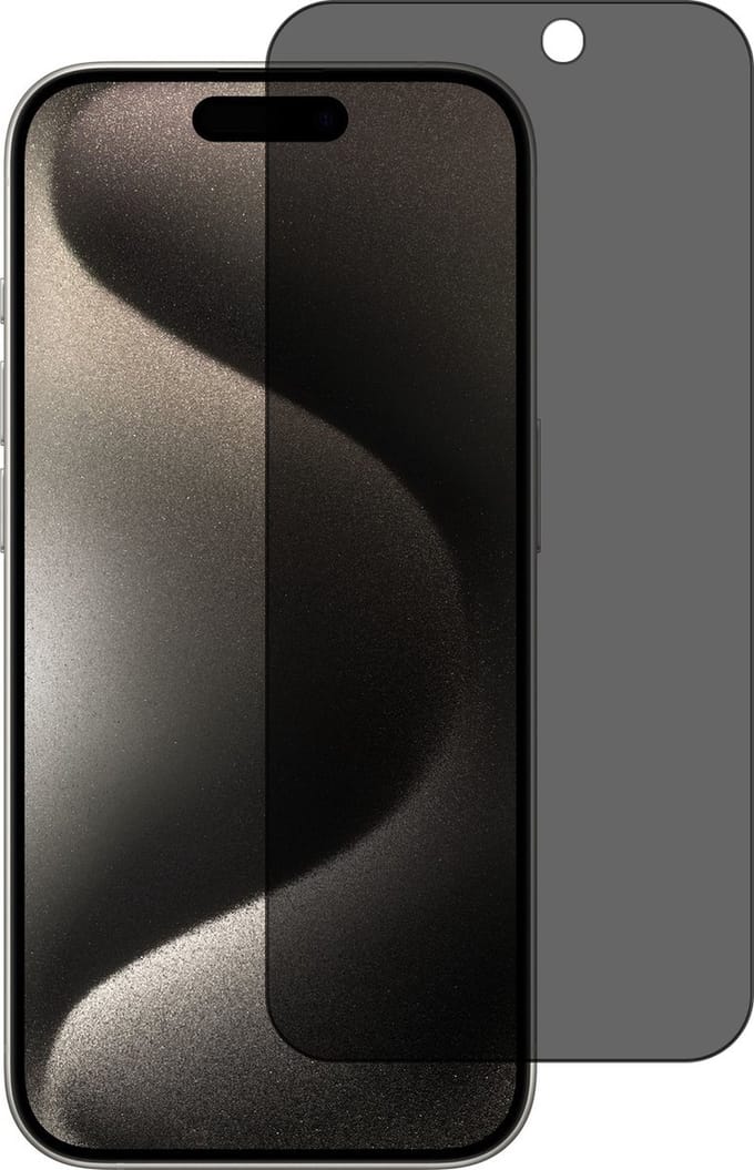 Privacy Screenprotector Geschikt voor iPhone 15 Pro screenprotector Privacy - Arara tempered glass van - gehard glas