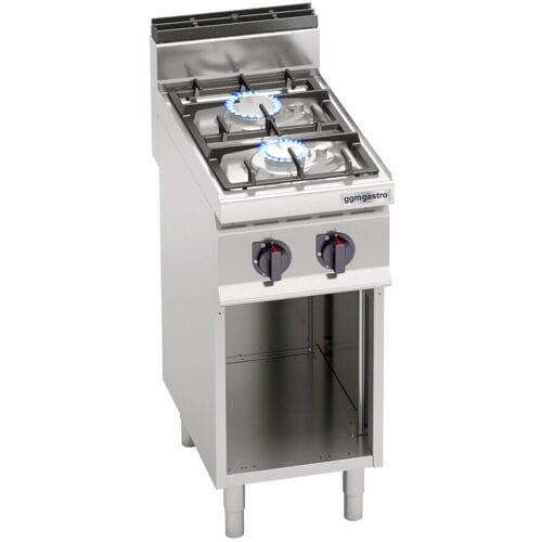 GGM Gastro Gasherd - 9,5 kW - 2 Brenner Zilver