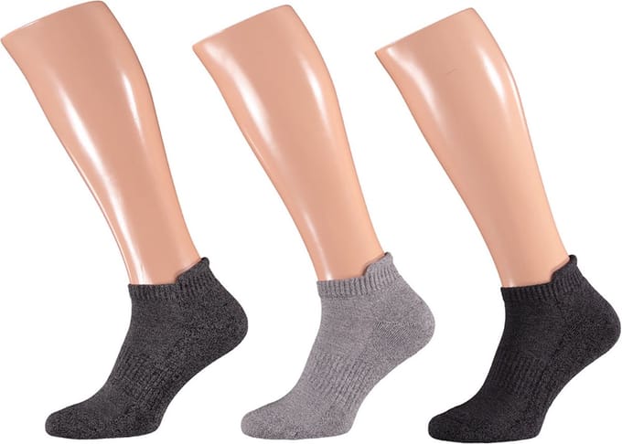 Apollo Basis Sneaker Sportsokken Multi Zwart 36-41 3 paar