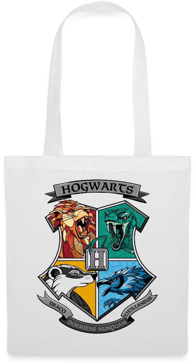 Harry Potter Hogwarts Logo Tas Van Stof Schoudertas
