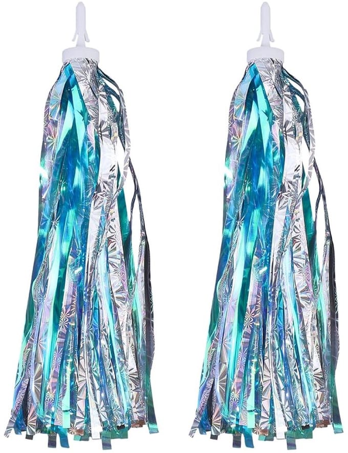 Dailygoods - 2 Stuks Blauwe Fiets Streamers voor Handvatten
