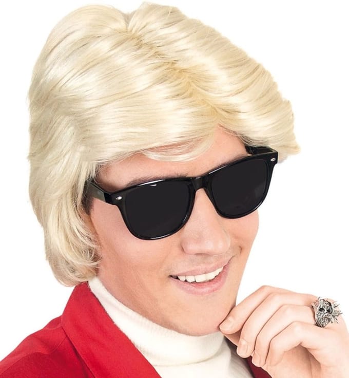 Pruik Heini - Blond - schlagerzanger
