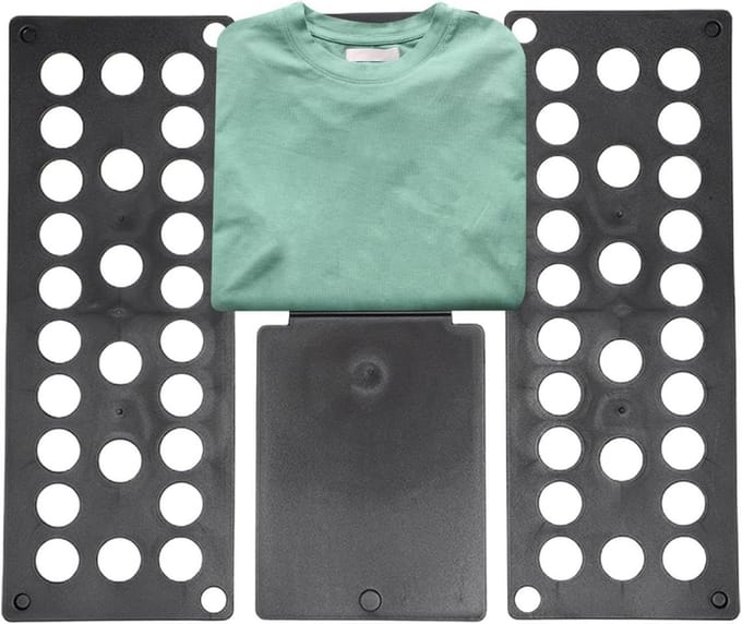 Kleding Vouwbord - Vouw Hulp - Was Sorteren - Aanpasbaar Ontwerp - 40x48 cm - Zwart
