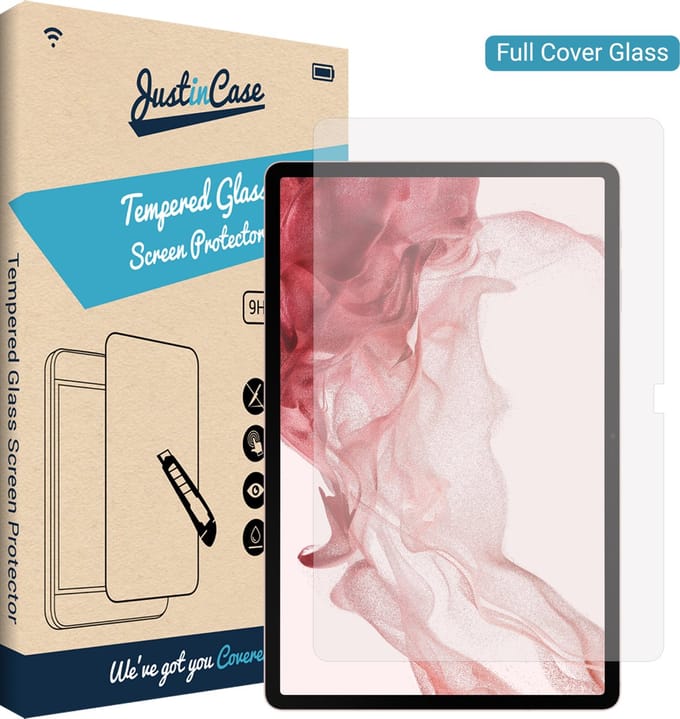Just in Case screenprotector geschikt voor Samsung Galaxy Tab S8 Plus - Screenprotector Tablet Glas