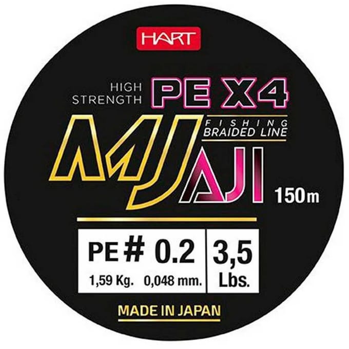 Hart Mj Aji 150 M Gevlochten Vislijn Paars 0.085 mm