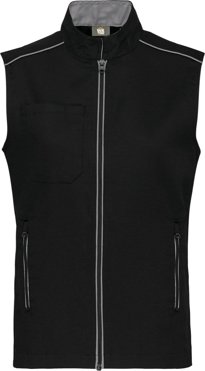WK. Designed To Work Gilet Day To Day WK6148 - BLACK / SILVER - S