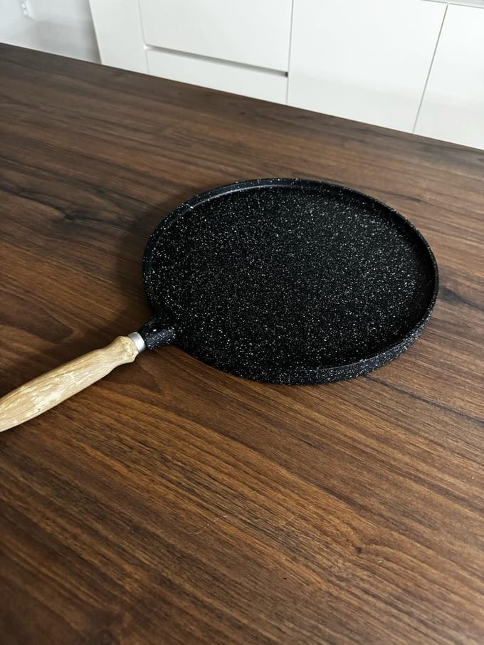 Mevaz - Koekenpan - Dubbelzijdig - Gozleme - Sterke Bouw - Granietlook - 35 cm