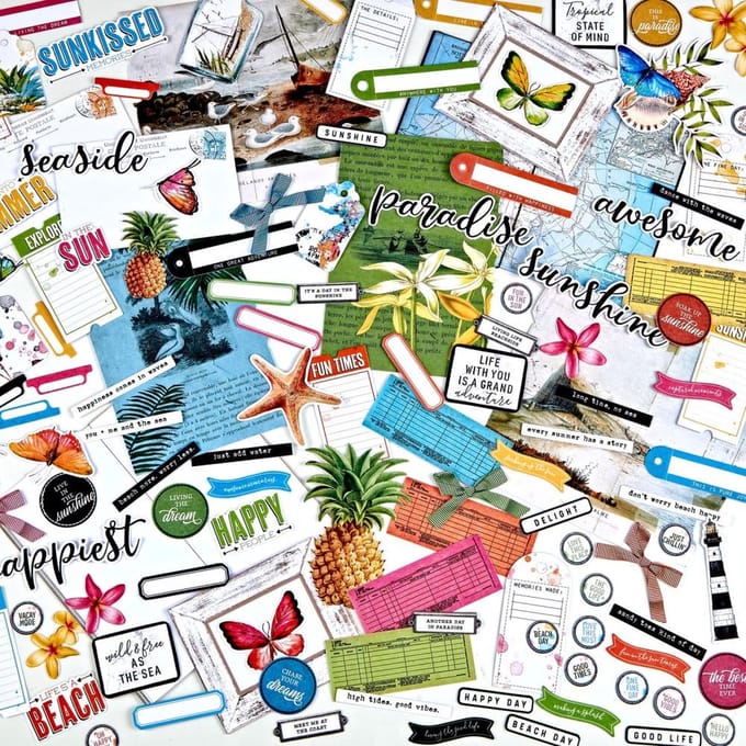 49 And Market - Vintage Artistry Sunburst Ephemera Bits