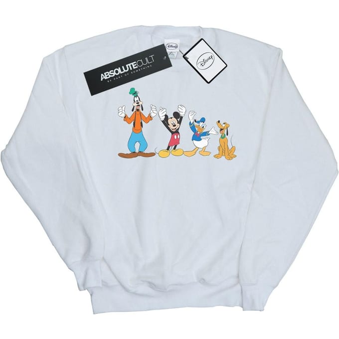 Disney Heren Mickey Mouse Friends Sweatshirt (Wit)