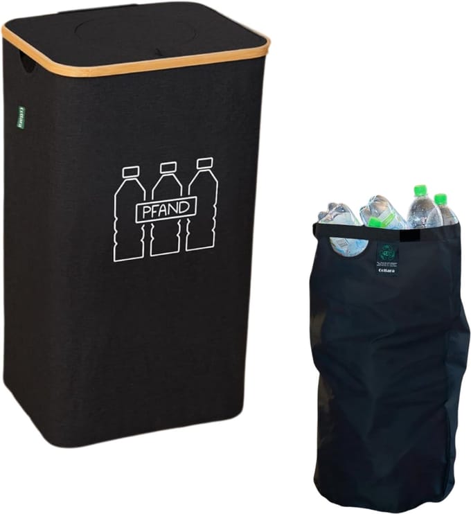 Statiegeld Container - Container - Vuilnisbak -Zwart