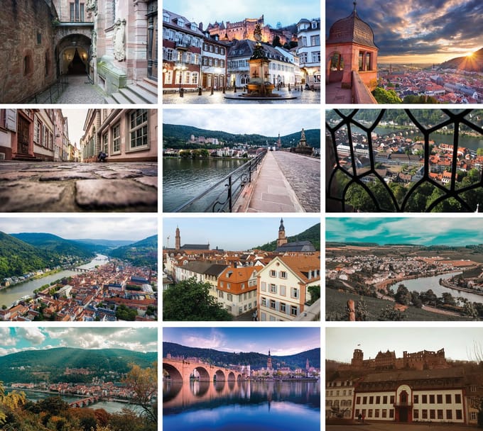 Ansichtkaartenset Heidelberg
