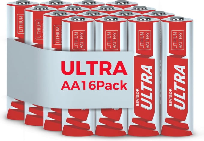 AA Lithiumbatterijen 16 Stuks, 1.5V 3500mAh Hoge Capaciteit