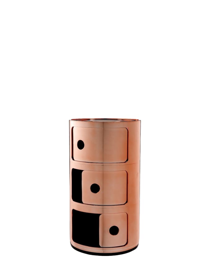 Kartell - Componibili Container - 3 elementen - koper - brons
