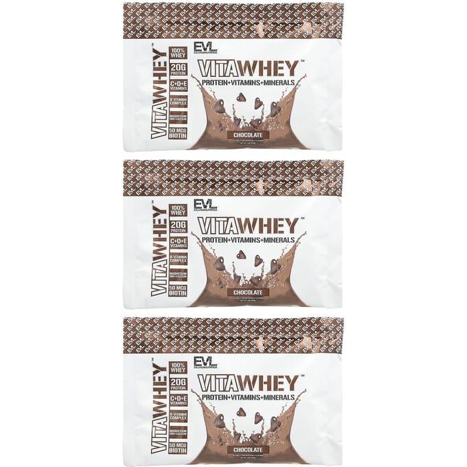 Vitawhey™, Chocolade, 3-pack, 29.8G (1.1Oz) Elk