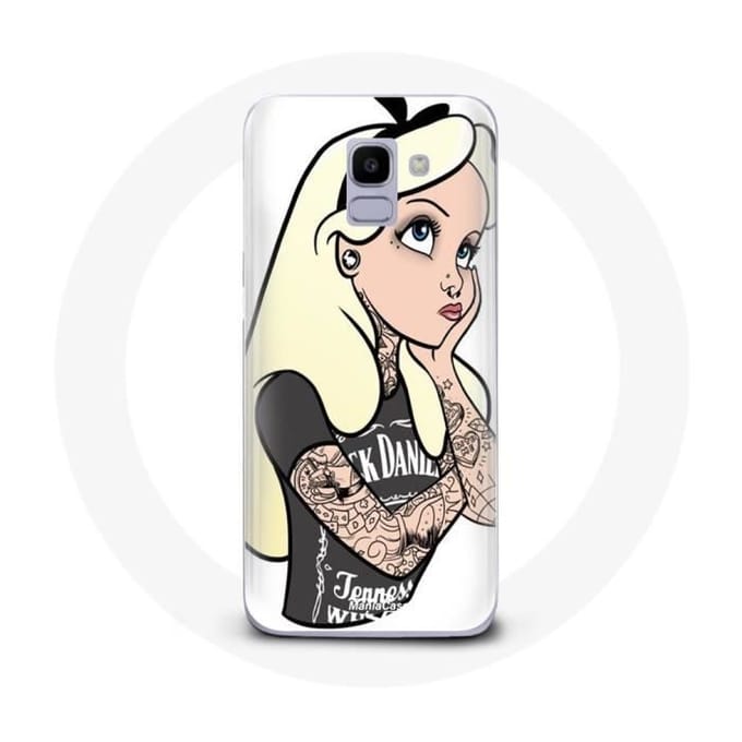Hoesje voor Samsung Galaxy A6 2018 Alice Tattooed Princess