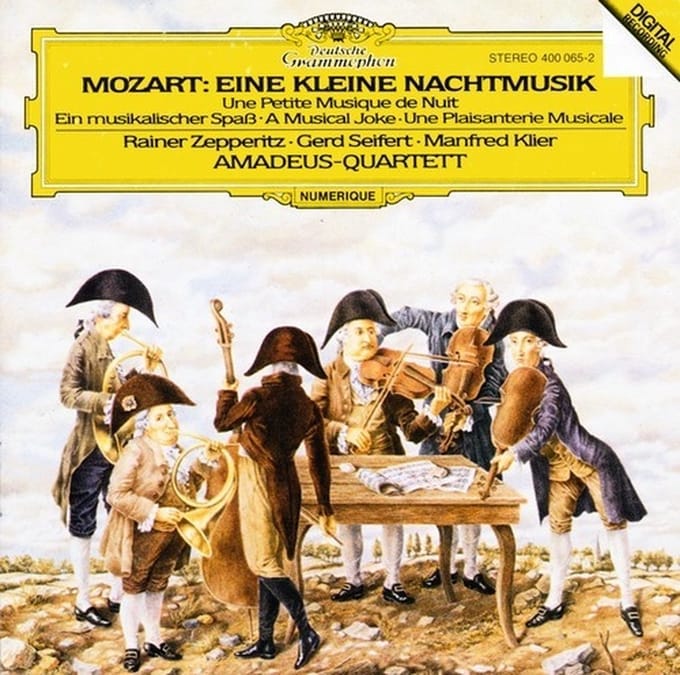 Deutsche Grammophon W. A. Mozart Klassiek Rainer Zepperitz, Amadeus Quartet