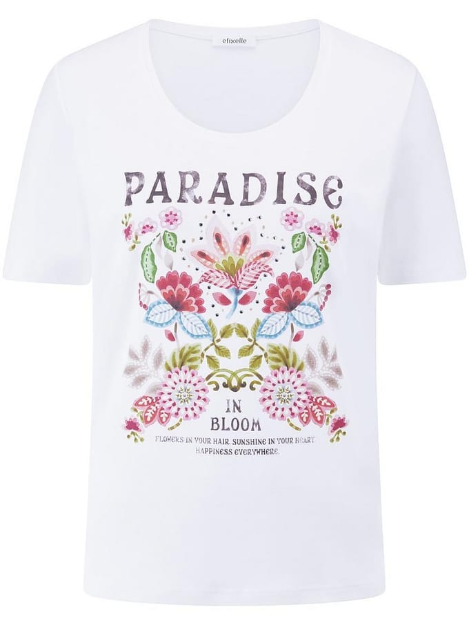 Shirt ronde hals Van Efixelle wit