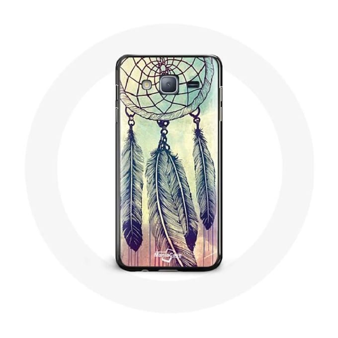 Hoesje voor Samsung Galaxy J3 Kleurrijke dromenvanger bruin