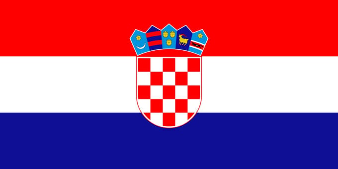 Vlag Kroatie 300x450cm