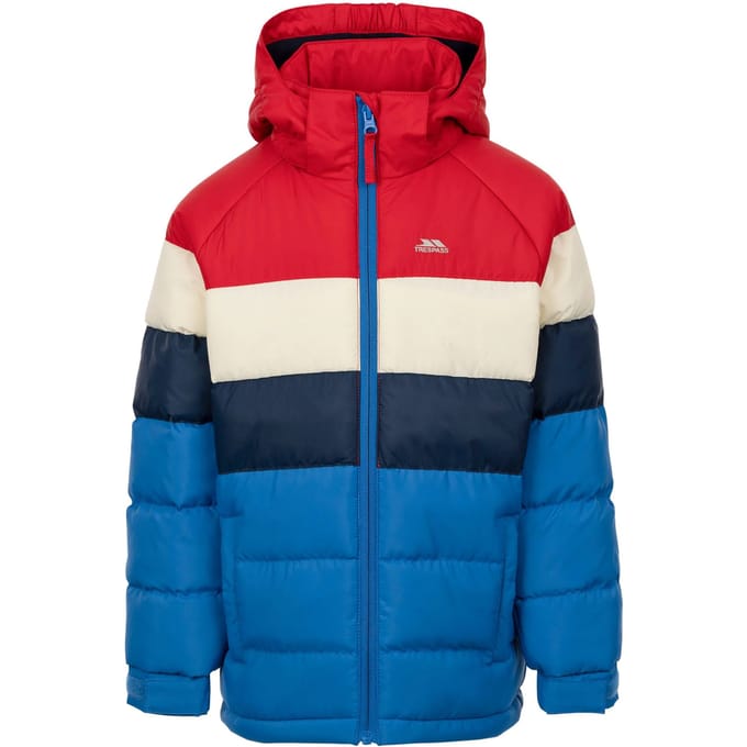 Trespass Calmere gewatteerde jas voor kinderen (Blauw)