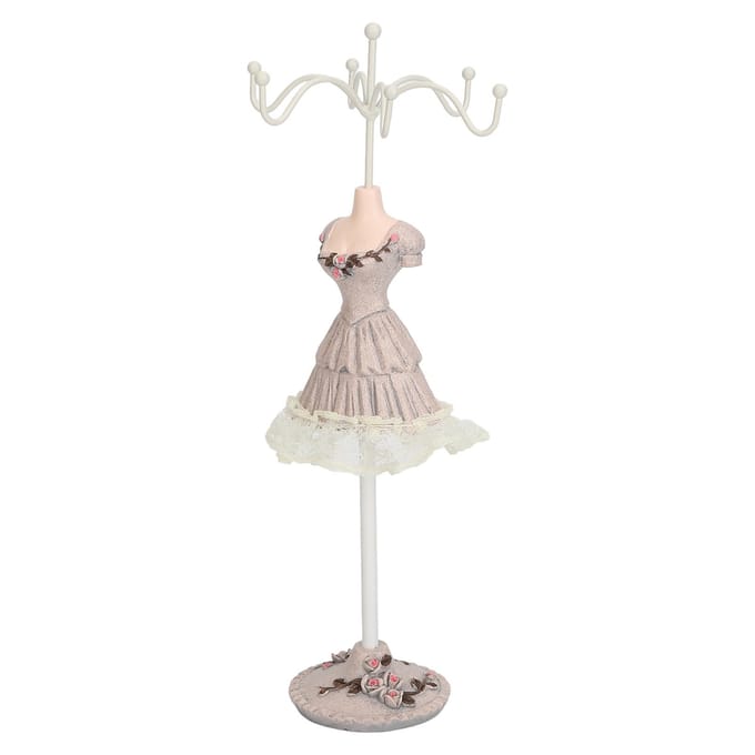 Model Jurk Sieradenrek Houder Exquise Compacte Mannequin Jurk Kettinghouder Sieradendisplays Type 1 beige