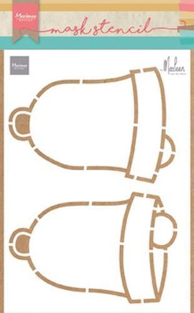 Marianne Design Craft stencil christmas bells by Marleen