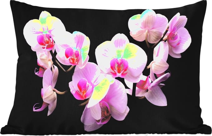 Buitenkussens - Tuin - Orchidee - Bloemen - Roze - Flora - 50x30 cm