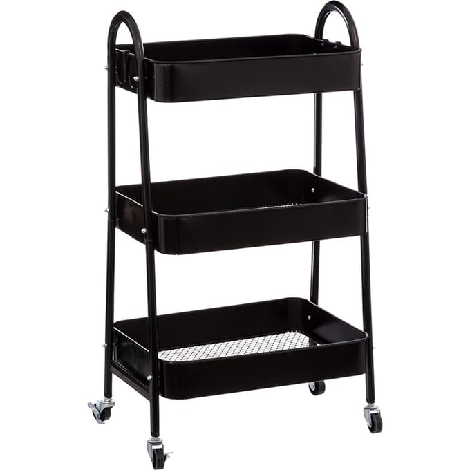 Eazy Living Trolley 3-Laags Clement Zwart