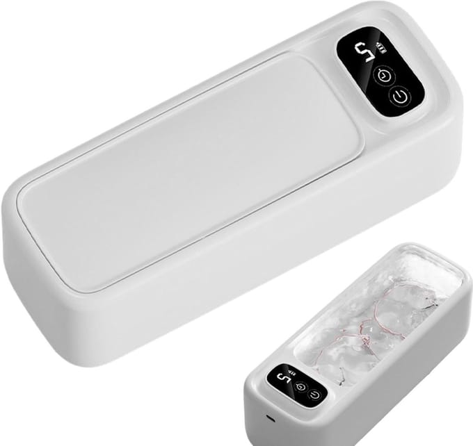 Ultrasone Reiniger - Schoonmaakapparaat - Sieraden Poetsen - Digitale Timer - 22 cm - Wit
