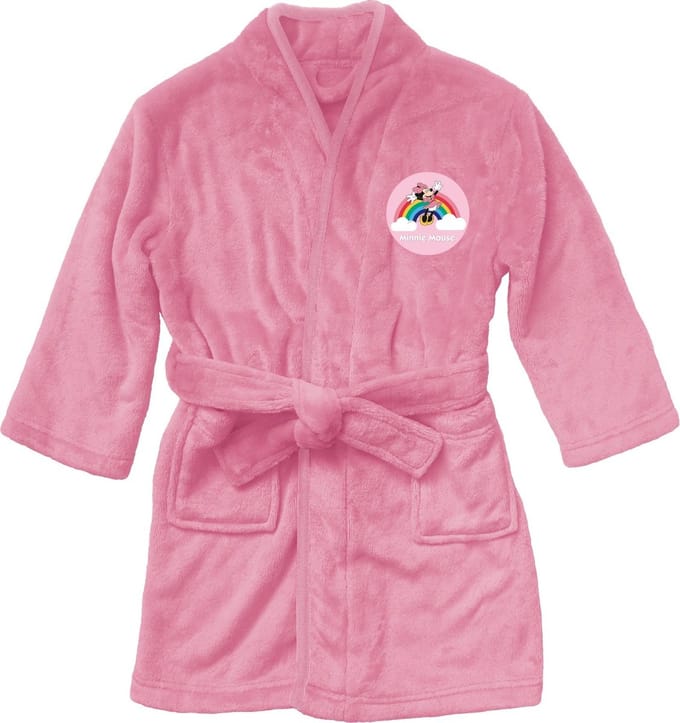 Disney Minnie Mouse Badjas Rainbow - 6/8 jaar - Roze