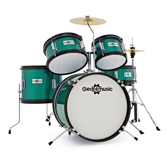 5-Delig Kinderdrumstel van Gear4music, Groen