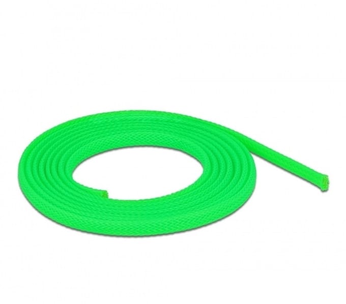 Delock 20739 20739 Gevlochten slang Groen Polyester 2 m 3 tot 9 mm 1 stuk(s)