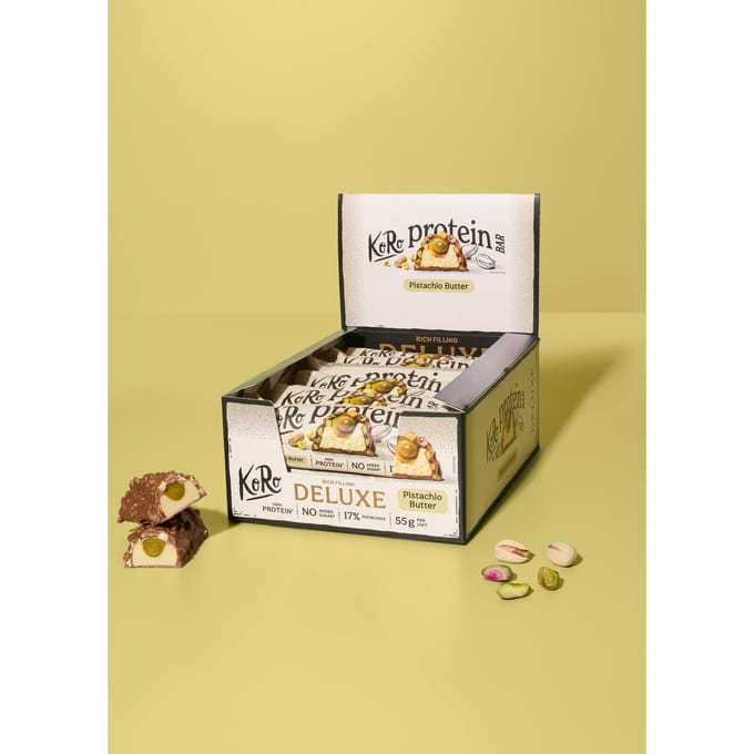 Protein bar deluxe met pistachepasta 12 x 55 g