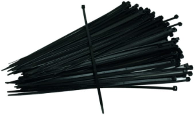 Ivana Bundelbandjes - zwart - 3.6x200mm - 100 stuks