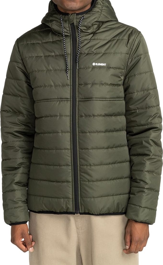 Element Alder Puffer Fundamental Jas Groen L Man
